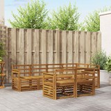 vidaXL Seturi de canapele 7 pcs natural Lemn Solid de Acacia 3374954