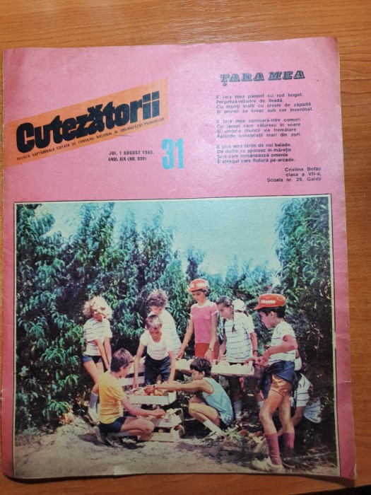 revista cutezatorii 1 august 1985