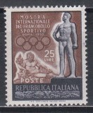 Italia 1952 - Statui ale Atletului și Zeul r&acirc;ului Tibru, MNH