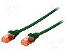 Patch cord Cat 5e, U/UTP, conexiune 1:1, 0.25m, DIGITUS - DK-1512-0025/G foto