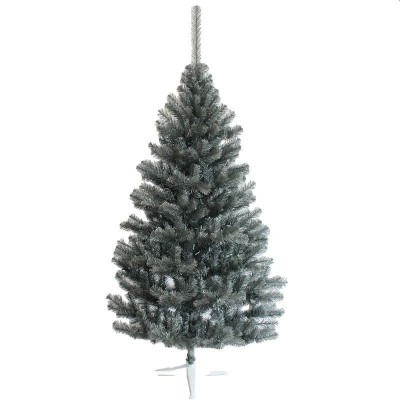 Brad artificial de craciun argintiu imperial grey inaltime 200 cm suport inclus foto