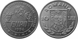 Romania 1996 - 10 lei, EURO, C.E. fotbal, UNC