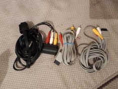 Cablu original (Nintendo) semnal pt Televizor AV/RCA pentru consola joc Nintendo WII