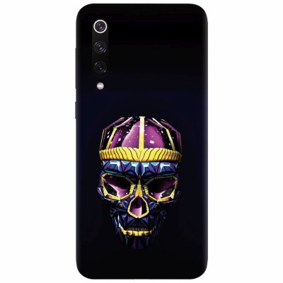 Husa silicon pentru Xiaomi Mi 9, Colorfull Skull foto
