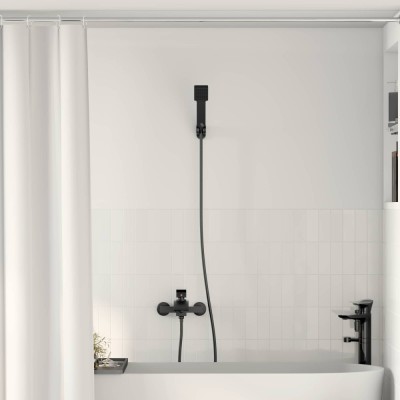 vidaXL Set de cap de duș Negru G 1 / 2 inci 42023403 foto