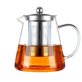 Ceainic 1300 ml CLARICE, sticla borosilicata cu infuzor si capac metalic