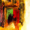 Fototapet autocolant Pictura moderna abstracta, 150 x 205 cm