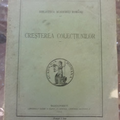 Cresterea colectiunilor Biblioteca Academiei Romane 1911 numarul xvii