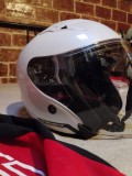 Casca moto open face cu ochelari de soare integrati, M, MT Helmets