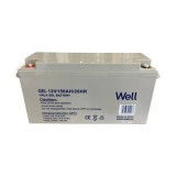 Cumpara ieftin Acumulator Well 12V 150Ah Plumb-acid Gel Deep Cycle, Terminal M8, Durata viata 10 ani, Dimensiuni 485x172x240mm