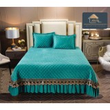 Cumpara ieftin Set Cuvertura Pat Catifea -JO136 Trucoaz