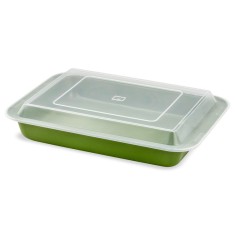 Tava de copt dreptunghiulara cu capac ZASS Gourmet, ZG-BW 05 culoare Verde ProDesign DailyAppliances foto