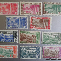 GUYANA FRECH 1929-1939 SERIE MNH/MH=108