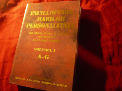 Ion Vaduva Poenaru -Enciclopedia Marilor Personalitati Romania1999 vol 1 ,600pag foto