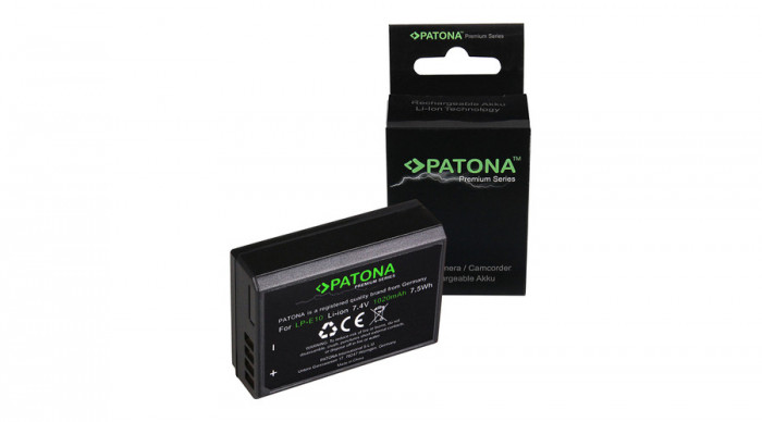 Baterie CANON LP-E10 LPE10 EOS1100D EOS 1100D 1020mAh / 7.4V / 7,5Wh Premium - Patona Premium