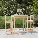 Set mobilier de bar, 3 piese, lemn masiv de pin GartenMobel Dekor, vidaXL