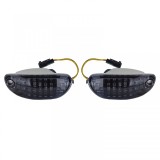 Indicatori LED frontali motocicleta fumuriu negru, potriviti pentru Suzuki GSX R 1000, an 2005-2018 Performance AutoTuning