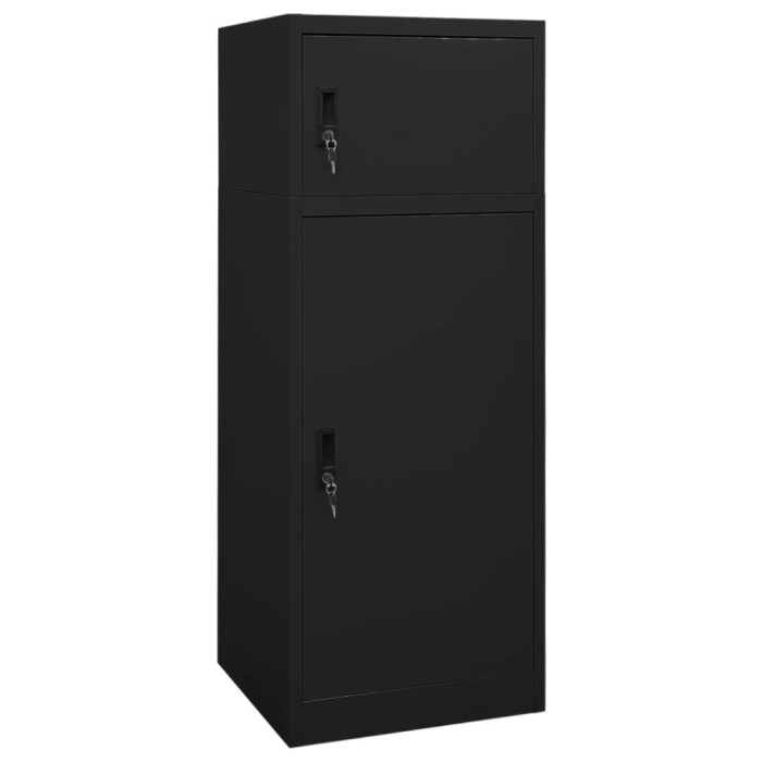 Gossi dulap pentru sa, negru, 53x53x140 cm, otel