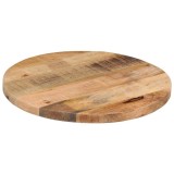 vidaXL Blat de masă rotund, &Oslash; 40x1,5 cm, lemn masiv de mango brut