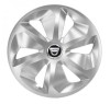 Set 4 Capace Roti Dacia R15 Roco Gray- Plastic Durabil, Flexibil, Montare Usoara- Accesorii Auto