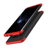 Cumpara ieftin Husa Samsung Galaxy S8 Plus GKK 360 Full Cover, Plastic, Rezistenta la Socuri, Negru/Rosu