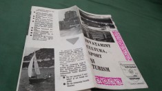 PLIANT/BROSURA JUDETUL MEHEDINTI -INVATAMANT ,CULTURA,SPORT SI TURISM