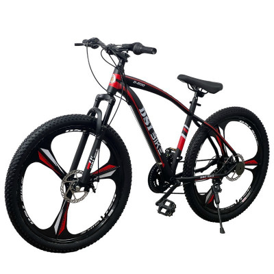 Bicicleta Mountain Bike 26 inch, Shimano 21 viteze, cadru otel, suspensie, rosu foto