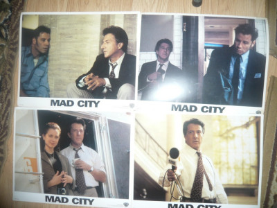 4 Fotografii Film - Mad City 1997 -cu Dustin Hoffman și John Travolta, dim.=35,5 foto