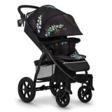Carucior sport Lionelo Annet Tour Golden Moments, negru, 0-48 luni, pana la 22 kg