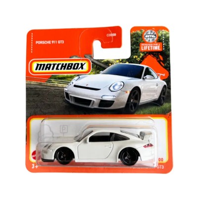 Mașinuță Matchbox Porsche 911 GT3, machetă auto, alb, 1:64 foto