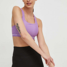 Under Armour sutien sport Crossback culoarea violet