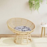 vidaXL Pernă rotundă, gri, &Oslash; 60x11 cm, țesătură Oxford, model carouri 361954