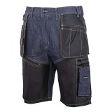 Pantalon lucru tip-blugi scurt cu intaritura - s