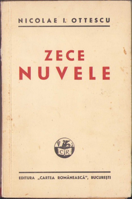 HST C446 Zece nuvele 1940 Nicolae Ottescu