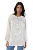 Bluza dama tip ie R256 alb optic , marimea 2XL, Casual, Bumbac