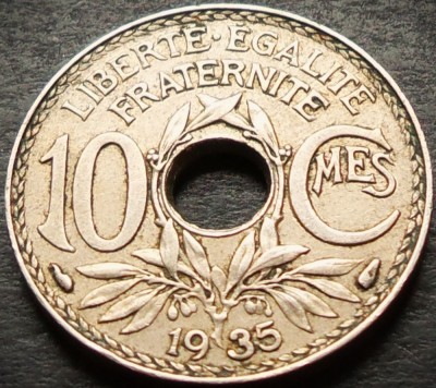 Moneda istorica 10 CENTIMES - FRANTA, anul 1935 * cod 1503 foto