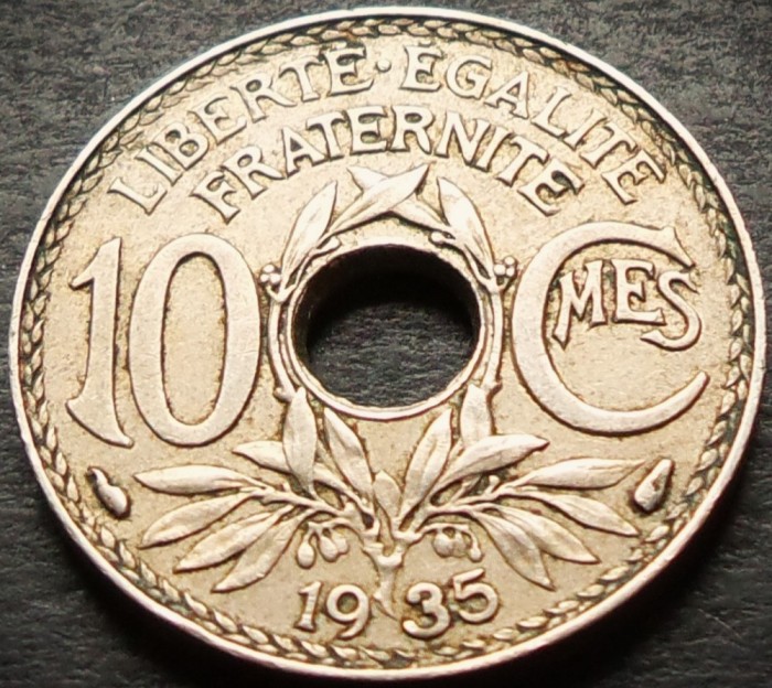 Moneda istorica 10 CENTIMES - FRANTA, anul 1935 * cod 1503