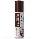 Balsam de buze Dr Organic cu Ulei de Cocos, SPF 15, 5.7 ml