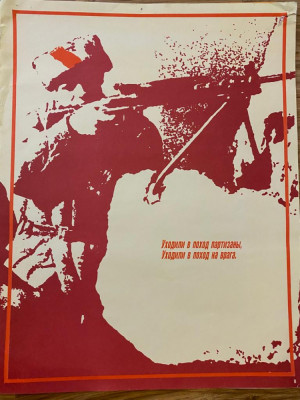 Afiș original 8 propagandă sovietică, URSS uniunea sovietica, comunism 56 x 43,5 foto