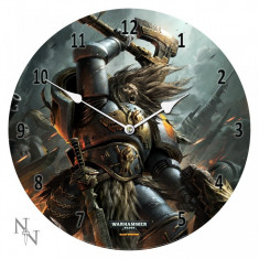Ceas de perete din sticla Warhammer 40000 Space Wolves foto