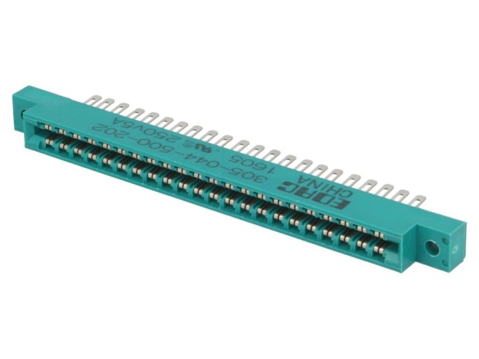 Conector de margine aurit, 44 pini