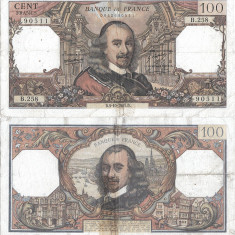 1967 (5 X), 100 francs (P-149c.1) - Franța