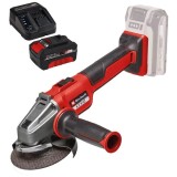 Einhell AXXIO 18/115 Q PXC + Starter Kit - Polizor unghiular 115 mm + Set 1 acumulator si incarcator Li-Ion 18 V 4 Ah