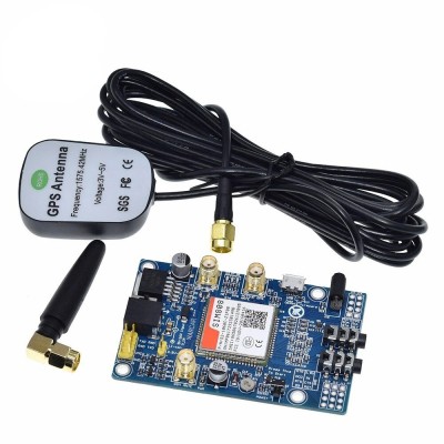 Modul SIM808 GSM GPRS cu placa IPX SMA si antena GPS, Raspberry Pi si Arduino foto