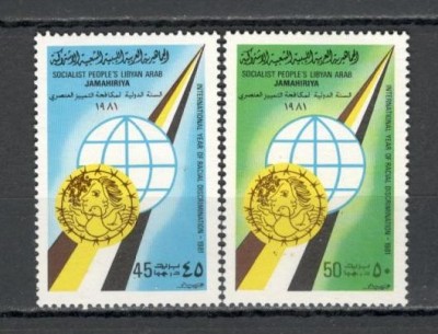 Libia.1981 Anul international impotriva rasismului GX.74 foto