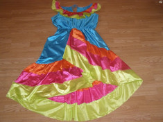 costum carnaval serbare rochie dans flamenco pentru adulti marime XL foto