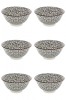 Set boluri, 6 piese, 690 ml, Portelan, Negru