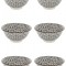 Set boluri, 6 piese, 690 ml, Portelan, Negru