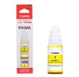 Cartus Cerneala Original Canon Yellow GI-490Y pentru G1400|G2400|G3400 70ml "BS0666C001AA"
