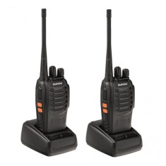 Set doua statii radio emisie receptie portabile Baofeng BF 888S